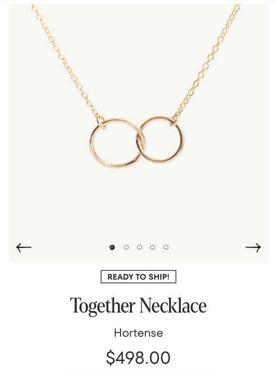 Catbird Jewelry - Together Necklace from Catbird